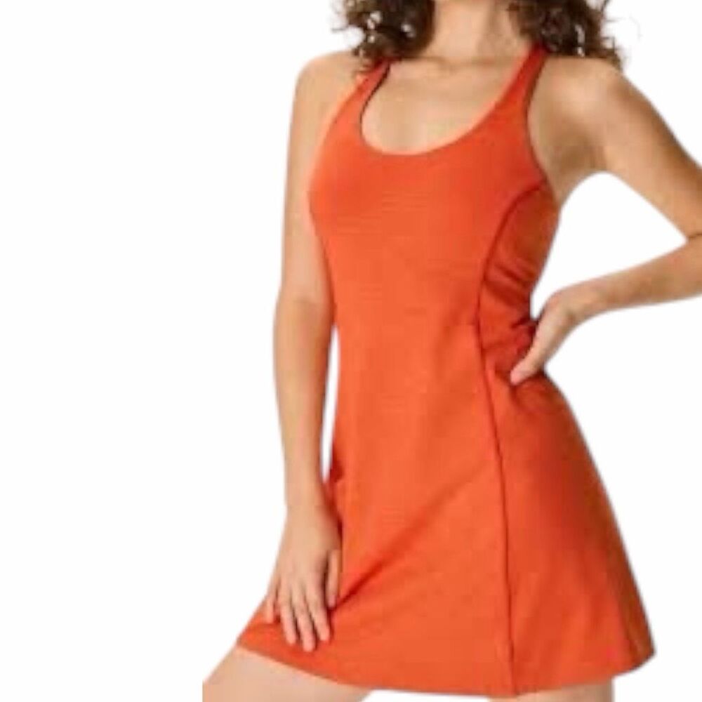OUTDOOR VOICES Women’s Orange Doing Things Athletic Exercise Dress Size Small
